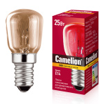 Лампа накал.  прозрачная Camelion 25/Р/СL/E14, 25Вт, для холодильников и шв. машин