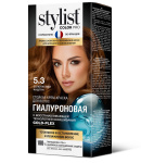 Стойкая крем-краска Гиалуроновая STYLIST COLOR PRO Тон 5.3 Золотистый каштан 115мл