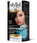 Стойкая крем-краска Гиалуроновая STYLIST COLOR PRO Тон 1.0 Глубокий черный 115мл