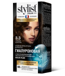 Стойкая крем-краска Гиалуроновая STYLIST COLOR PRO Тон 3.3 Горький шоколад 115мл