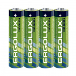 Батарейка Ergolux cпайка 4шт.  R03SR4, мизин., 1,5В, Цена за 1 шт.(4\60)