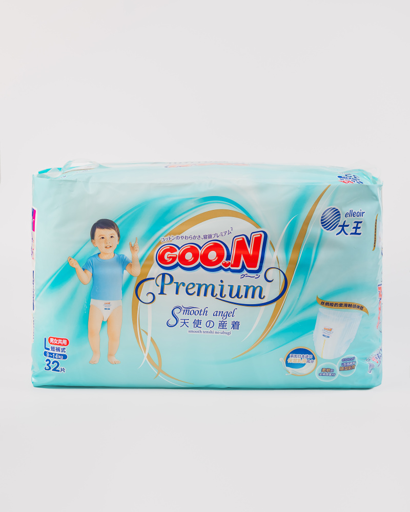 Goon Premium Подгузники-трусики детские Smooth Angel размер L (9-14 кг), 32  шт