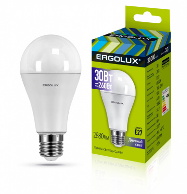 Ergolux Светодиодная лампа LED-A70-30W-E27-6K