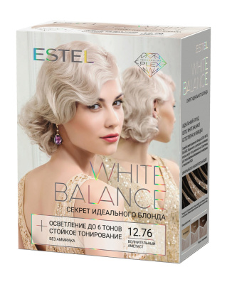 Estel White Balance Секрет идеального блонда Набор для окрашивания волос тон 12,76 Волнительный Аметист