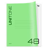 Тетрадь 48л., А5, клетка BG "UniTone Neon", неон салатовый Т5ск48 12471