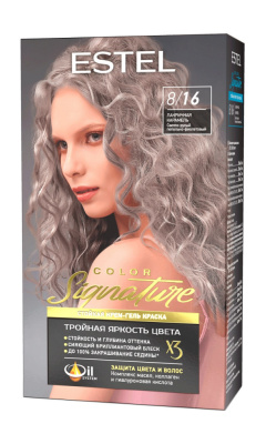 Estel Color Signature Стойкая крем-гель краска для волос тон 8-16 Лакричная карамель