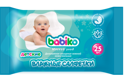 Babiko Kids Story Салфетки влажные детские, 25 шт