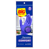 BIG City Перчатки латексные Суперчувствительные фиолетовые S (30шт/ящ)