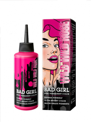 Bad Girl Оттеночный бальзам-пигмент прямого действия Wild Wild Rose розовый, 150 мл