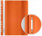Папка-скоросшиватель пластик.А4 Berlingo,180мкм,оранжевая с прозр. верхом ASp 04116