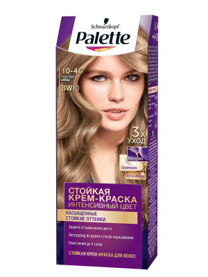 Palette Крем-краска для волос тон BW10 (10-46) Пудровый блонд