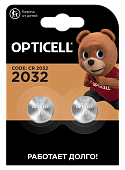 Батарейки OPTICELL Батарейка 2032 2шт блистер