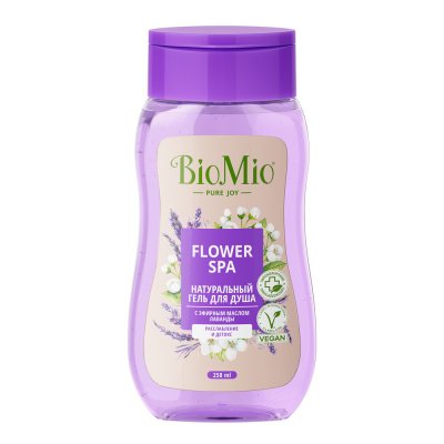 BioMio Натуральный гель для душа Bio Shower Gel с эфирным маслом лаванды, 250 мл_1