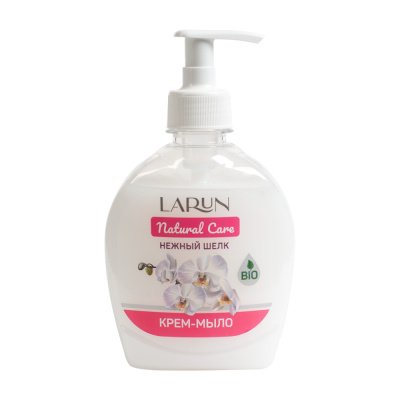 Larun Natural Care Крем-мыло жидкое Нежный шелк, 300 мл