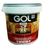 Краска для печей  и каминов GOLexpert(1кг) красно-коричневая
