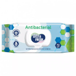 Ultra Fresh Antibacterial Влажные салфетки 72 шт с клапаном (12шт/ящ) с клапаном