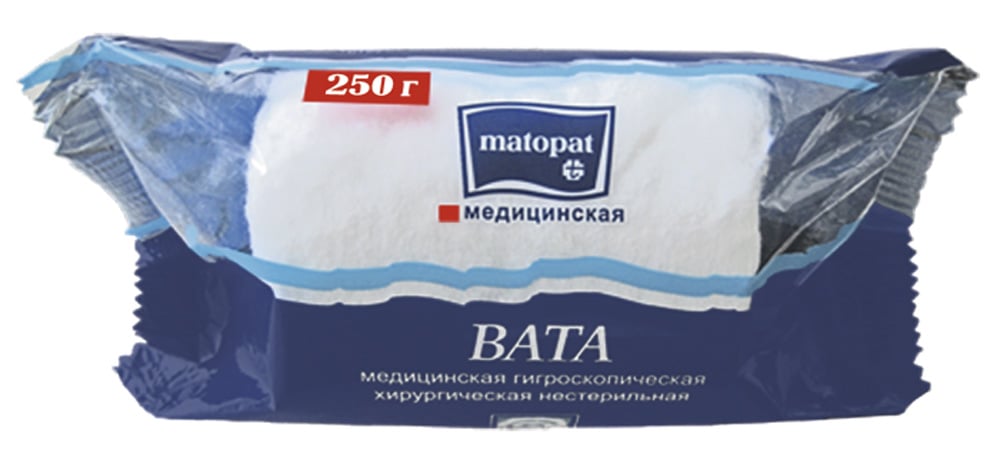 Вата 100 хлопок. Матопат вата хлопок 250г. Вата Матопат хирургическая гигроскопическая нестерильная, 100 г. Вата хирург Матопат 250г.