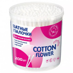 Cotton Flower Ватные палочки в банке 200 шт (24шт/ящ)