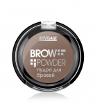 Пудра для бровей LUXVISAGE Brow powder т.02 warm taupe