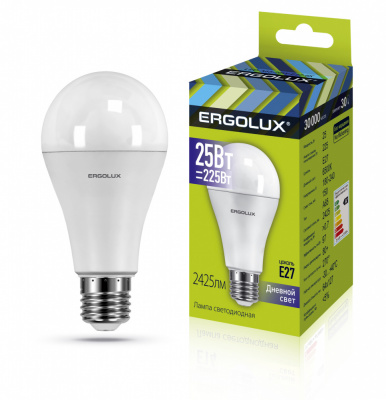 Ergolux Светодиодная лампа LED-A65-25W-E27-6K