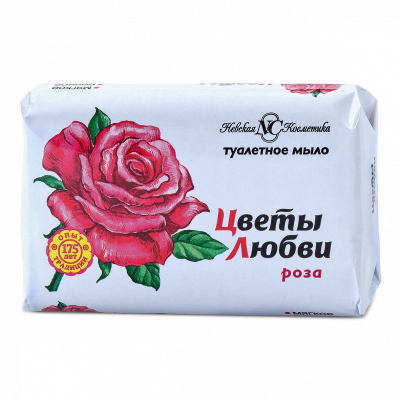 Невская Косметика Туалетное мыло Цветы любви Роза, 90 гр