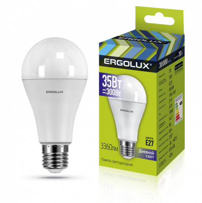 Ergolux Светодиодная лампа LED-A70-35W-E27-6K