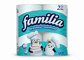 Бумажные полотенца "Familia" двухслойная, 2 шт