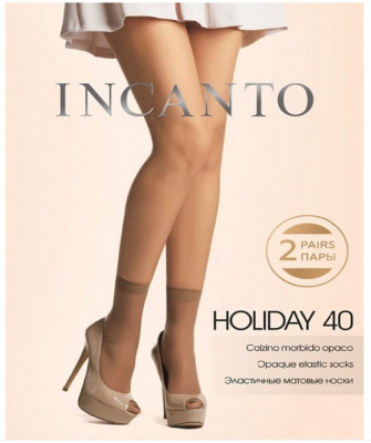 Incanto Носки Holiday 40 den цвет Nero, 2 пары