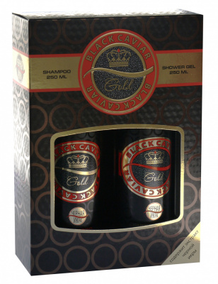 Подарочный набор женский Black Caviar Gold (Шампунь, 250 мл +  Гель для душа, 250 мл)