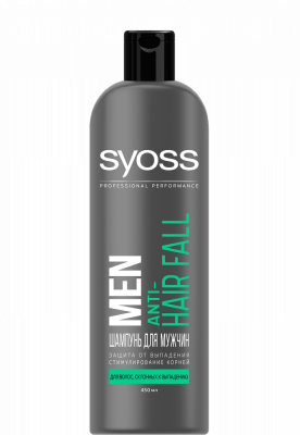 Syoss Men Anti-Hair Fall Шампунь Для волос склонных к выпадению, 450 мл
