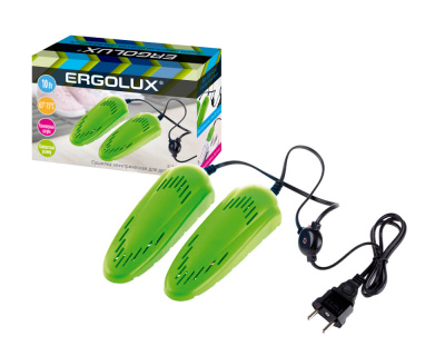 Ergolux Сушилка электрическая для детской обуви ELX-SD01-C16, салатовая, 10 Вт