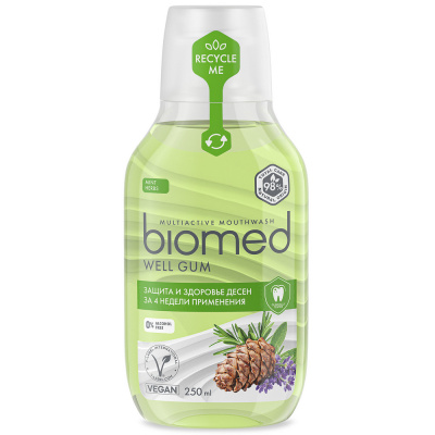 BioMed Комплексный ополаскиватель для полости рта Well Gum, 250 мл_1