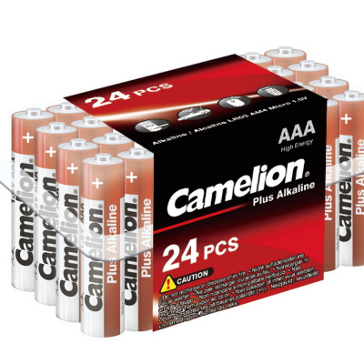 Camelion Батарейка PlusAlkaline AAA LR03-PB24 1,5В, 24 шт, цена за 1 шт