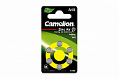 Батарейка д/слух аппар.Camelion A10-BP6  (PR70/B20PA/AC23OE), 1,45 В, бл. 6шт, Цена1шт