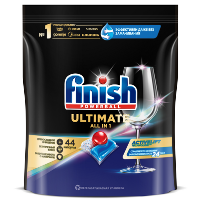 Finish Ultimate Капсулы для посудомоечных машин, 44 шт