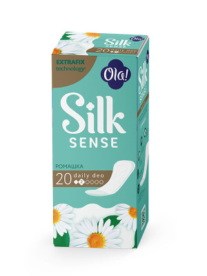 Ola! Daily Deo Silk Sense Прокладки ежедневные Ромашка, 20 шт