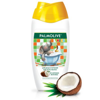 Palmolive Kids Гель для душа и купания для тела и волос с кокосом, для детей от 3 лет, 250 мл_2