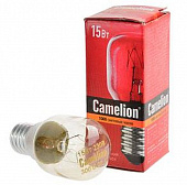 Лампа накал.  прозрачная Camelion 15/РТ/СL/E14, 15Вт,  для духовок (до+300 град.С)
