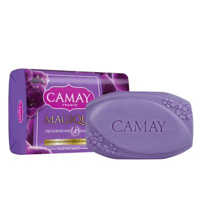 Camay Magique Парфюмированное твердое мыло с ароматом черной орхидеи для всех типов кожи, 85 гр