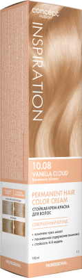 Concept Fusion Стойкая крем-краска для волос тон 10,08 Ванильное облако Vanilla Cloud