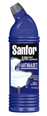 Sanfor Expert Средство чистящее для ванн 2в1 Лимонная свежесть, 750 мл_1