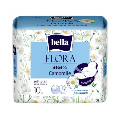 Bella Flora Прокладки гигиенические Ромашка, 10 шт