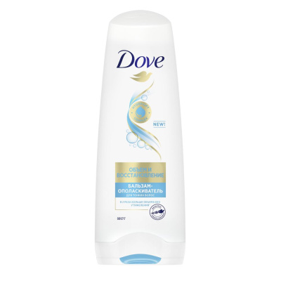 Dove Hair Therapy Бальзам-ополаскиватель объем и восстановление для тонких волос, 200 мл