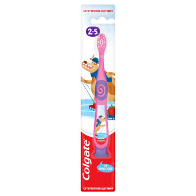 Colgate Зубная щетка Для детей 2 - 5 лет супермягкая, 1 шт_4