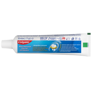 Colgate Зубная паста Максимальная защита от кариеса Свежая мята, 50 мл_2