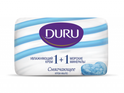 Duru 1+1 Крем-мыло смягчающее Морские минералы, 80 гр