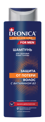 Deonica Haircare Line for Men Шампунь Защита от потери волос, 380 мл