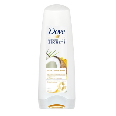 Dove Nourishing Secrets Бальзам-ополаскиватель восстановление с куркумой и кокосовым маслом, 200 мл