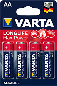 Батарейка VARTA LONGLIFE  MAX POWER AA бл. 4шт.пальчик.цена за блистер!
