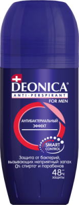Deonica for Men Антиперспирант-ролик Антибактериальный эффект, 50 мл